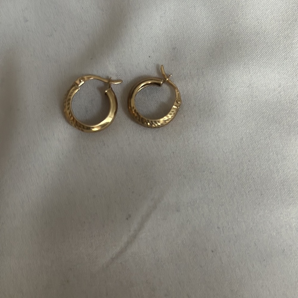 10k gold hoops earrings